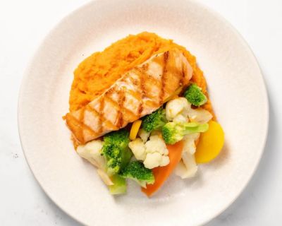 Salmon, Sweet Potato & Mixed Vegetables